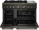 KitchenAid® 48" Black Ore Freestanding Pro Style Duel Fuel Range with Griddle-1