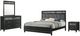 New Classic® Home Furnishings Obsidian 4-Piece Black Queen Panel Bedroom Set-0