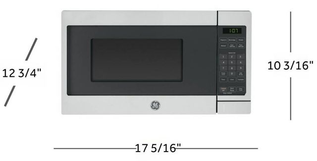 GE® 0.7 Cu. Ft. Stainless Steel Countertop Microwave-4