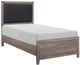 Mazin Furniture Woodrow Brownish Gray Twin Bed-1