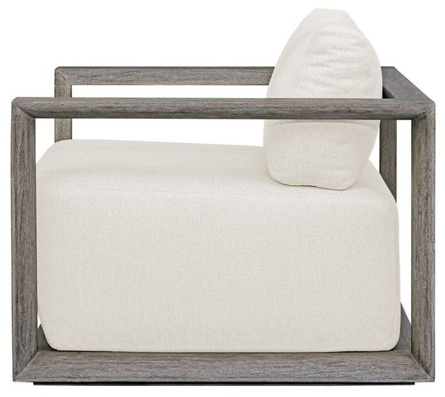 Uttermost® Uttermost® Remsen Weathered Gray/Oyster Wood Indoor-Outdoor Gray Lounge Chair with Cushion-4