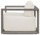 Uttermost® Uttermost® Remsen Weathered Gray/Oyster Wood Indoor-Outdoor Gray Lounge Chair with Cushion-4