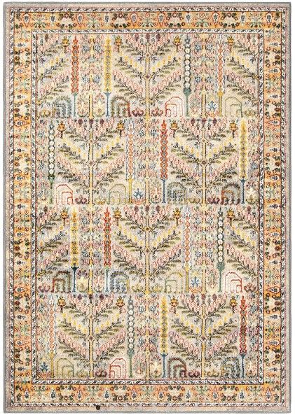 Orian Imperial Safavid Light Gray 5'x8' Area Rug-0