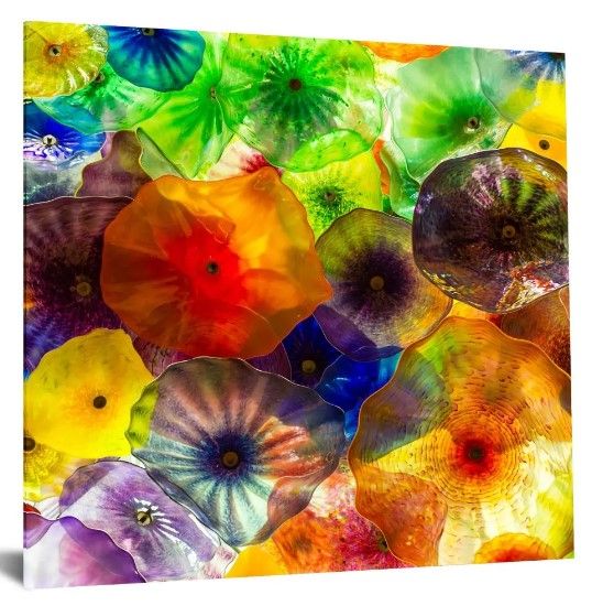 Classy Art Style 13 Floating Tempered Glass with Foil Wall Art-1