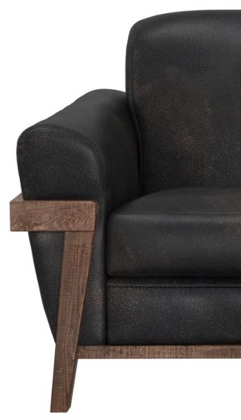 International Furniture Direct Loft Brown Black/Brown Accent Chair-4