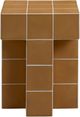 TOV Furniture Alma Tile Orange Concrete Indoor/Outdoor Side Table-3