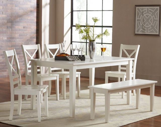 Jofran Inc.Simplicity 6-Piece Paperwhite Dining Set-0