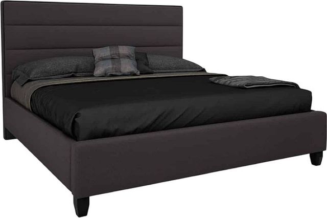Beaudoin Customizable Adelaide Twin Upholstered Platform Bed with Woodland Footboard-1