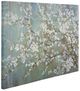 A & B Home 4-Piece Blue/Brown/White Cherry Blossom Canvas Print Set-0