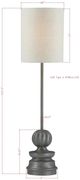 Forty West Brantley Gray Buffet Table Lamp-1