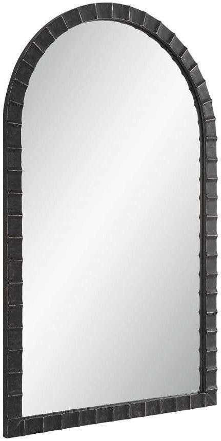 Uttermost® Dandridge Black Arch Mirror-3