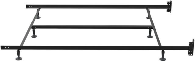 Rize Home Universal Twin/Full/Queen/California King/King Low Profile Bed Frame with Glides and 6 Legs-4