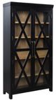 Signature Design by Ashley® Ridgester Black/Light Brown Display Cabinet-0
