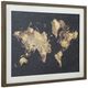 A & B Home Black/Gold Farnell Wall Art-0
