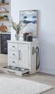 Liberty Furniture Modern Farmhouse Flea Market Oak White Pet Feeder-1