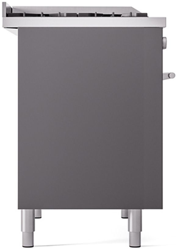 Ilve® Professional Plus II 40" Graphite Matte Pro Style Dual Fuel Range-3
