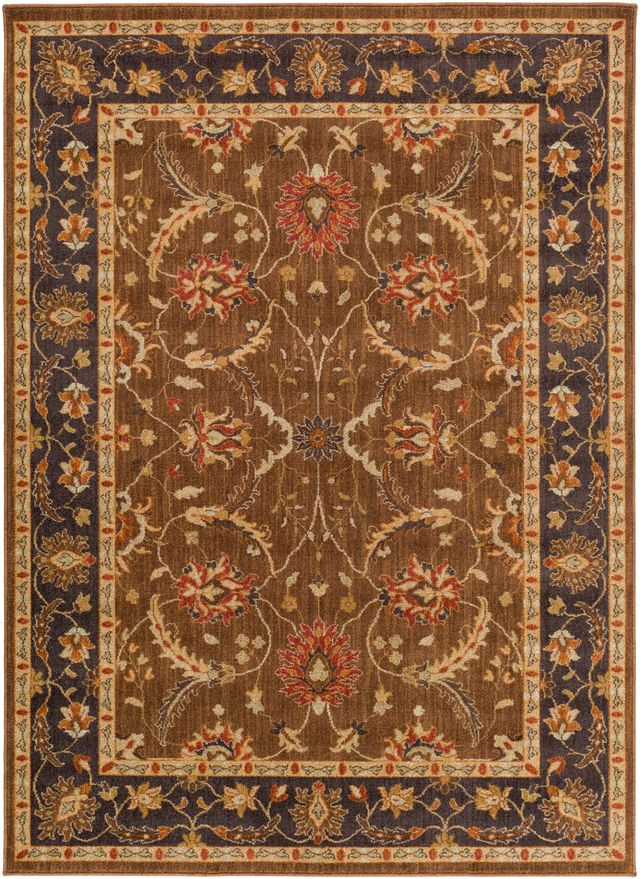 Surya Willow Lodge Dark Brown 2'x3' Throw Rug-0