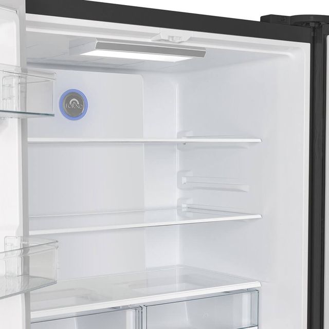 FORNO® Espresso Moena 36" 19.2 Cu. Ft. Counter Depth Black French Door Refrigerator-4