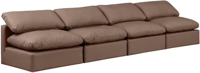 Meridian Furniture Indulge 4-Piece Brown Sofa-0