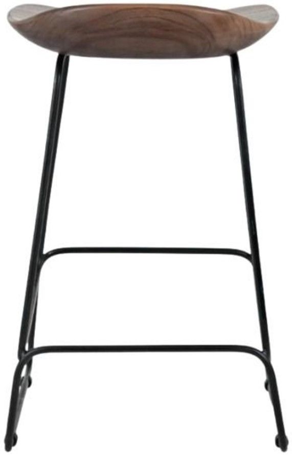 Jofran Inc. Nature's Edge 3-Piece Black/Slate Backless Stool Set-3