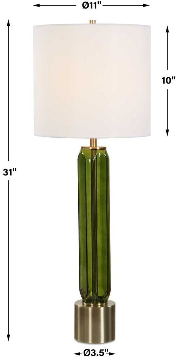 Uttermost® Aspis Green Table Lamp-1