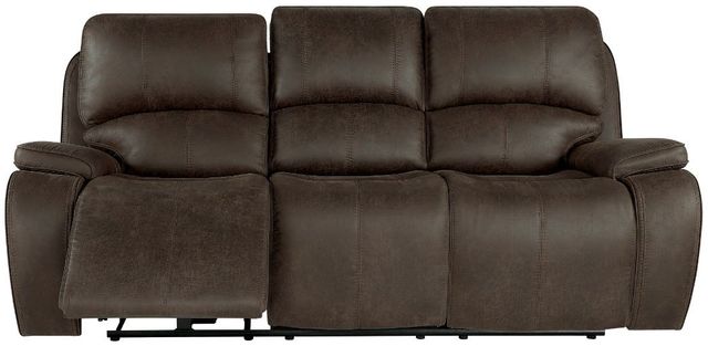 New Classic® Home Furnishings Brookings Brown Power Reclinining Sofa-3