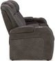 Signature Design by Ashley® Fyne-Dyme Shadow Power Reclining Sofa-4