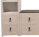 Million Dollar Rustic 3-Piece Antique Bronze/Frosted White Entertainment Center Set-1