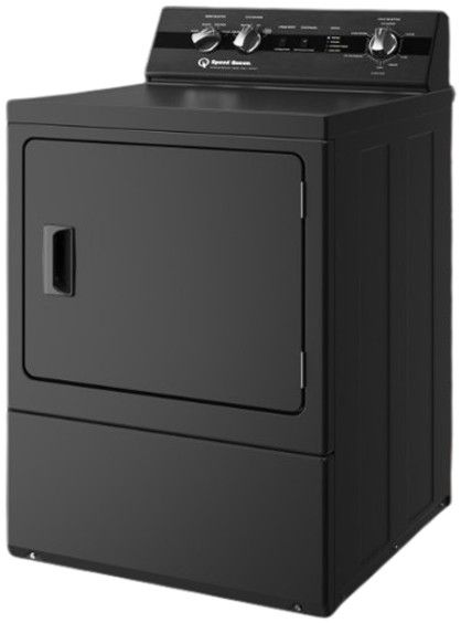 Speed Queen® DC5 7 Cu. Ft. Matte Black Electric Dryer-2