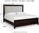 Signature Design by Ashley® Neymorton Dark Grayish Brown Queen Upholstered Panel Bed-3