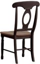 A-America® British Isles Antique Oak/Black Napoleon Dining Side Chair-2