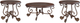 Signature Design by Ashley® Rafferty 3-Piece Dark Brown Living Room Table Set-0