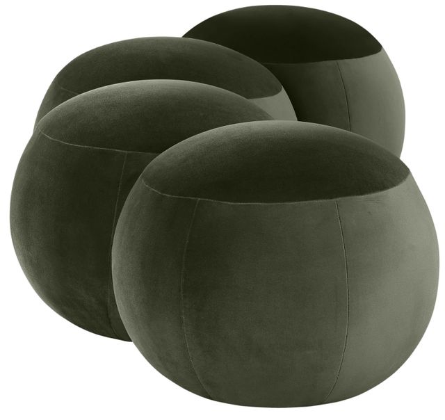 Meridian Furniture Apollo Green 65" Velvet Upholstered Bench-2