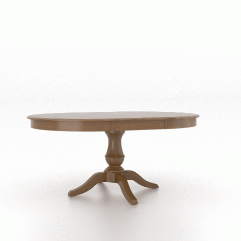 Canadel Customizable Gourmet 68" VS Base Dining Table with One Removable Leaf-1