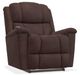 La-Z-Boy® Stratus Chestnut Leather Power Rocking Recliner with Massage and Heat-0