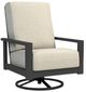 Homecrest™ Outdoor Living Customizable Elements Cushion Aluminum/Fabric Outdoor High Back Swivel Rocker Chat Chair-0