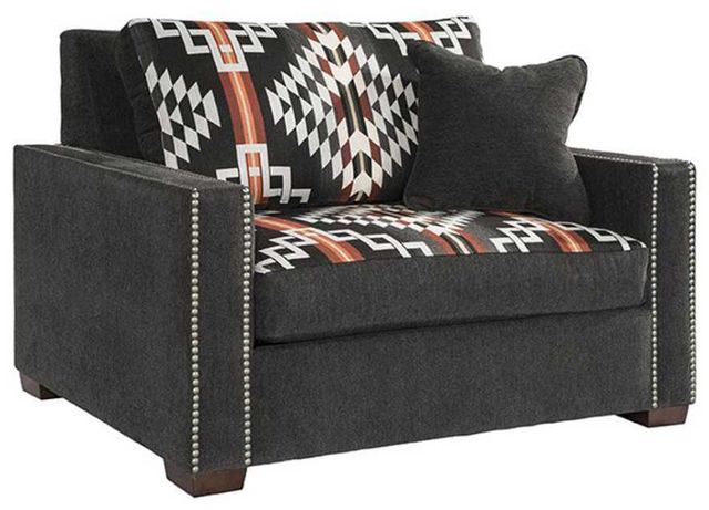 Marshfield Furniture James Black Chair and Half-0