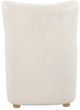 Coaster® Thornton Ivory Faux Fur Upholstered Wingback Lounge Accent Chair-5