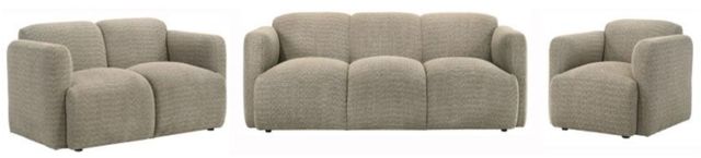Coaster® Dorset 3-Piece Brown Upholstered Sofa Set-0