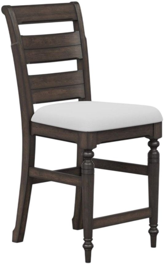 Bernards Bellamy Lane Coffee Ladder Back Counter Stool-0