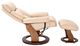 BenchMaster Trend Line Emmie Khaki Manual Recliner with Ottoman Set-3