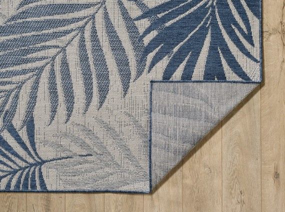 KAS Rugs Provo Blue Palms 5'x8' Area Rug-2