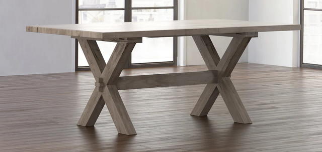 Bassett® Furniture Customizable BenchMade Crossbuck 108" Dining Table-3