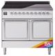 Ilve® Nostalgie II Noblesse 40'' Custom RAL Color Pro Style Induction Range with Chrome Trim-0