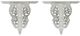A & B Home 2-Piece White Carving Wall Decor Set-1
