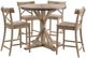 Elements International Callista 5-Piece Beach Round Counter Dining Set-0
