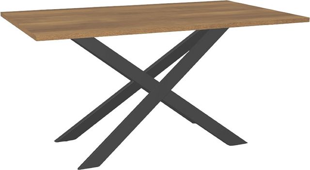 Amisco Customizable Ascencio 60" Rectangular Dining Table with 1" Birch Veneer Top-0