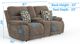 iAmerica Bonnie Mushroom Zero Gravity Layflat Power Reclining Console Loveseat with Heat and Massage-3