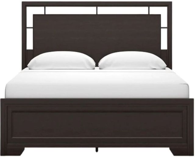 Signature Design by Ashley® Covetown Dark Brown Queen Panel Bed-1