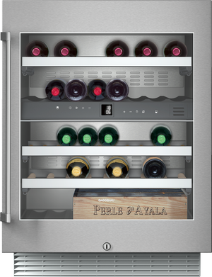 Front view of the Gaggenau 24" Stainless Steel Wine Cooler